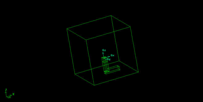 Simulation du domaine de calcul entourant le badgir