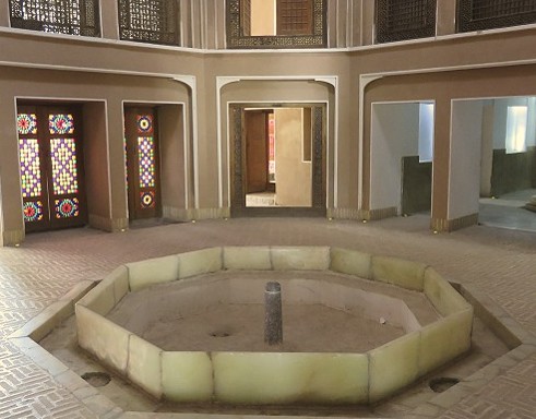 Schéma de fonctionnement d'un badgir en climat désertique, Yazd/Kashan